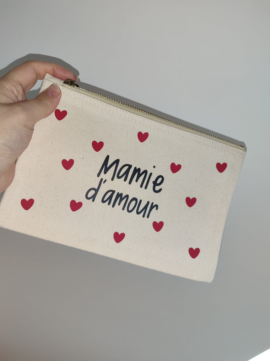 Pochette coton "Mamie d'amour"
