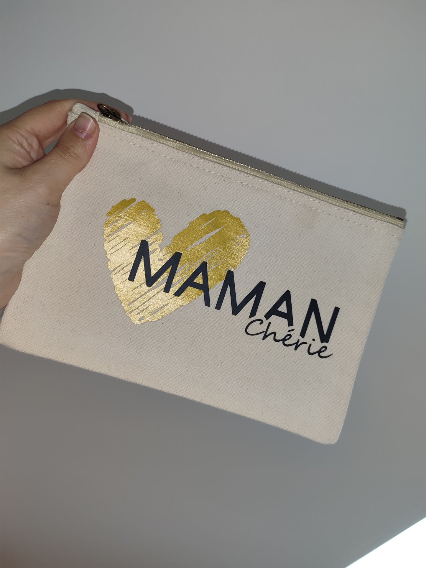 Pochette coton "Maman chérie"