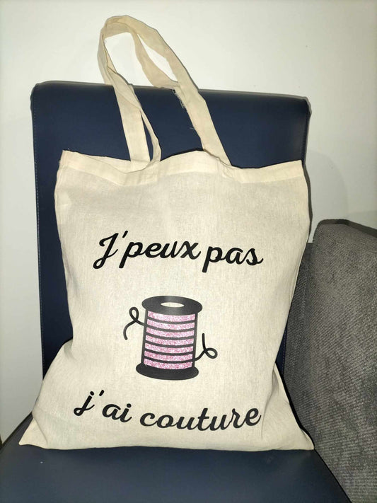 Tote bag " j'peux pas.."