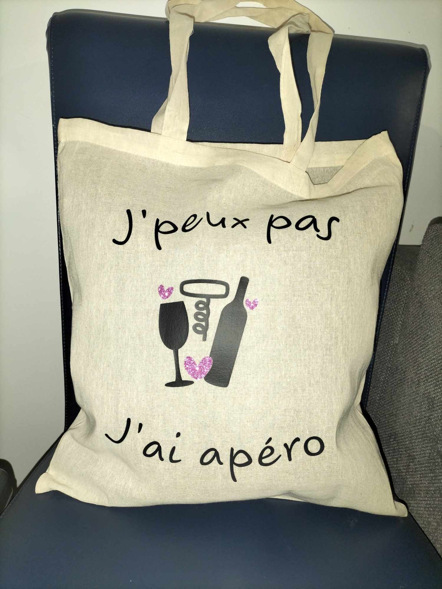 Tote bag " j'peux pas.."